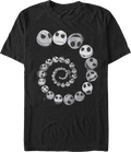 Spiraling Skellington Nightmare Before Christmas T-Shirt product image 1
