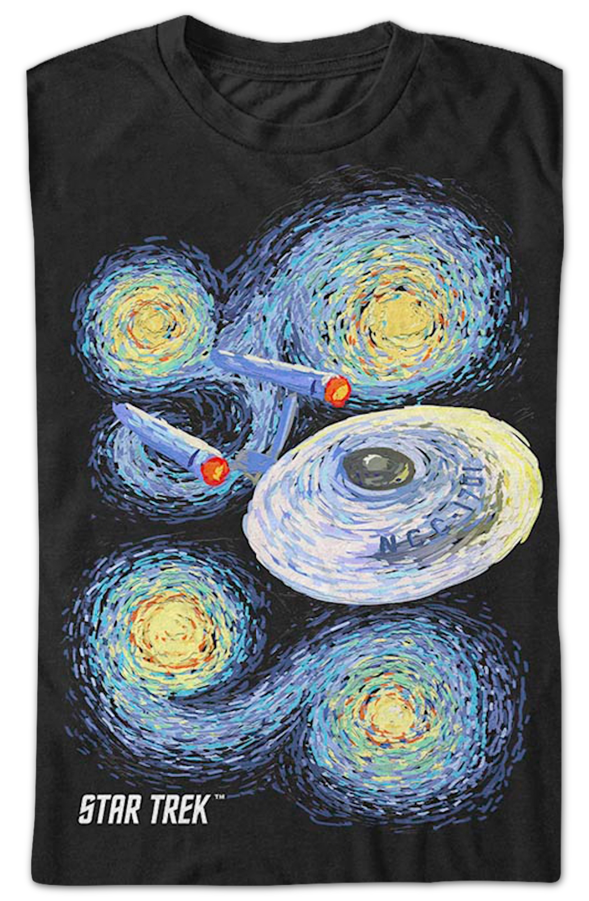 Starry Enterprise Star Trek T-Shirt product image 2