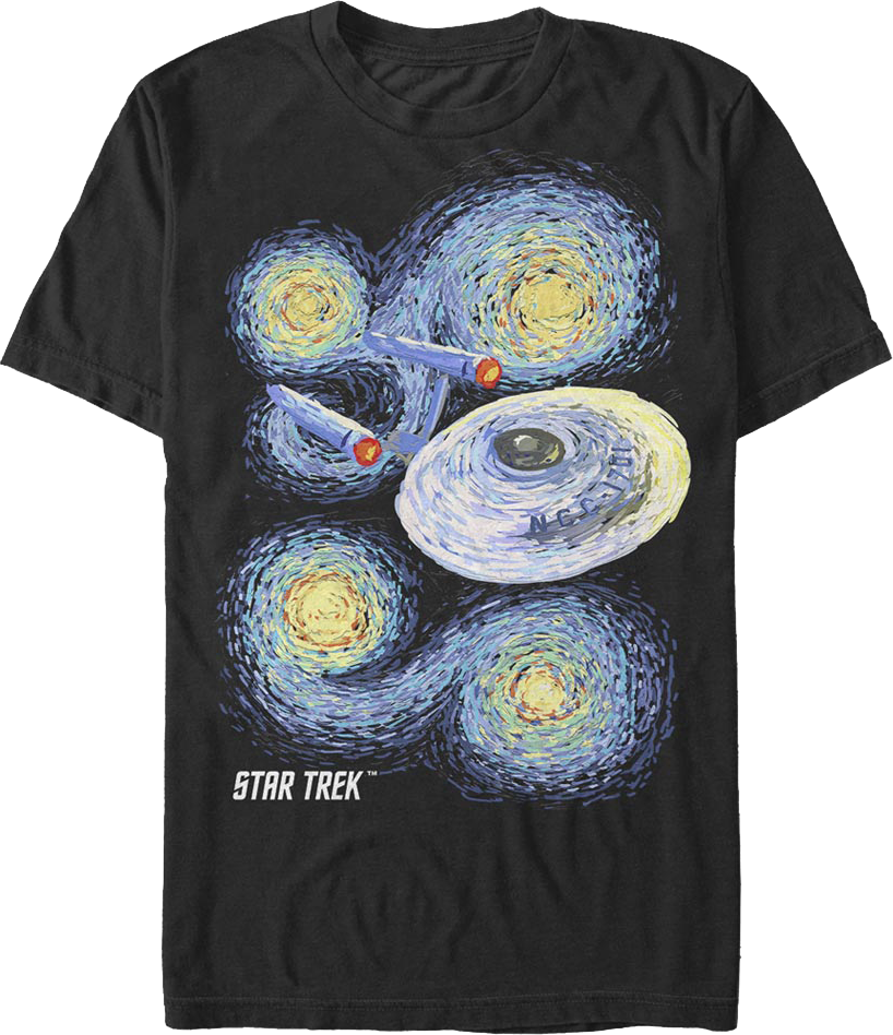 Starry Enterprise Star Trek T-Shirt product image 1