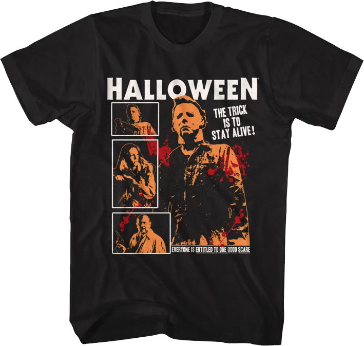Stay Alive Collage Halloween T-Shirt product image 1