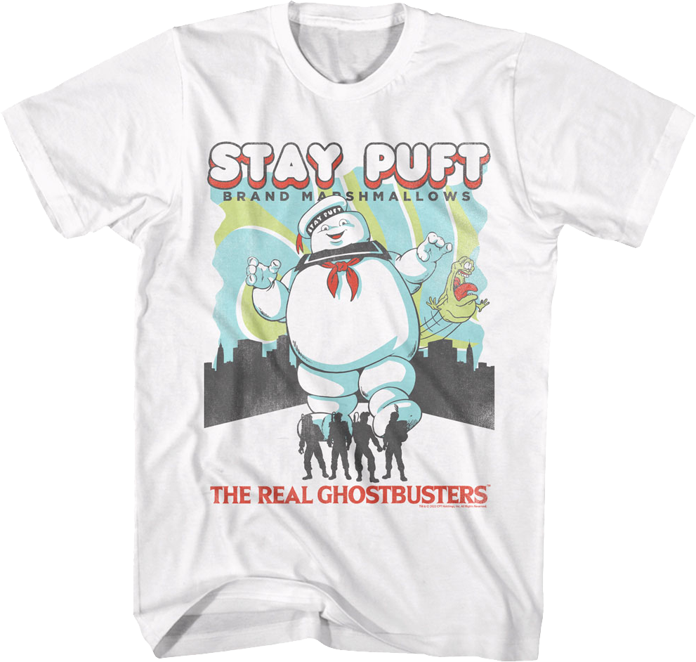 Stay Puft Brand Marshmallows Real Ghostbusters T-Shirt product image 1