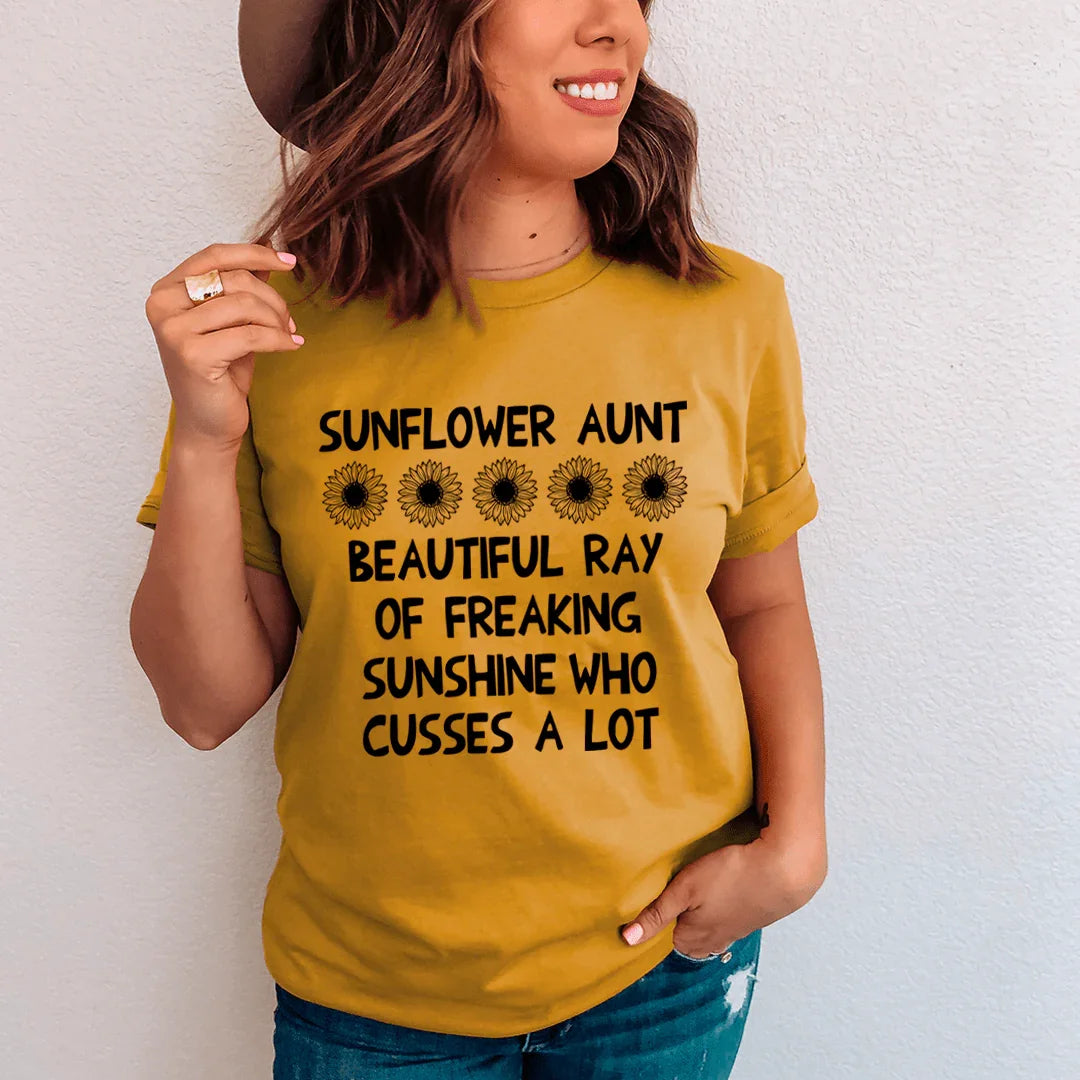Sunflower Aunt Tee product image 1