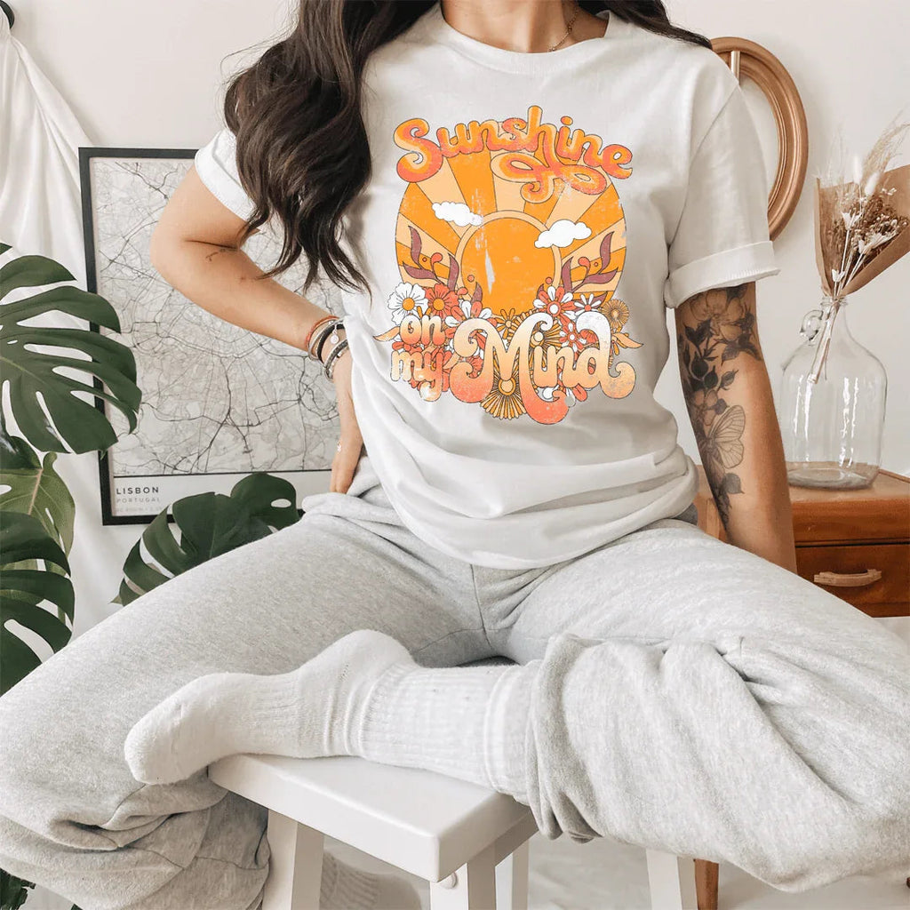 "Sunshine On My Mind" – Retro Vacation Graphic Shirt product image 1