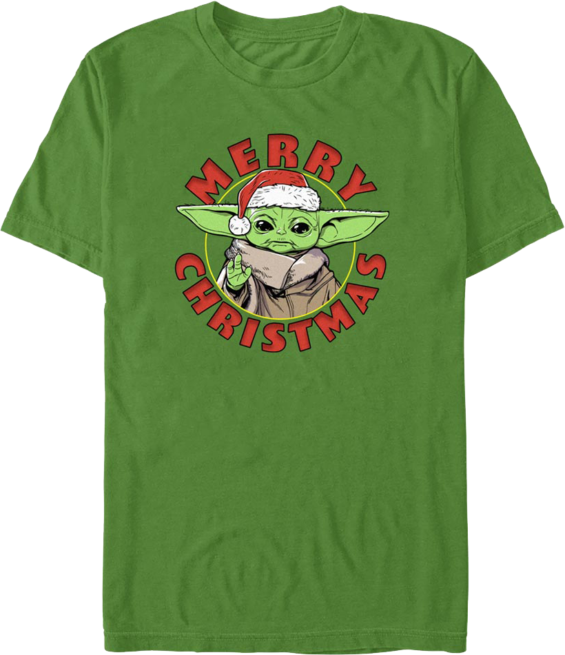 The Child Merry Christmas Mandalorian Star Wars T-Shirt product image 1