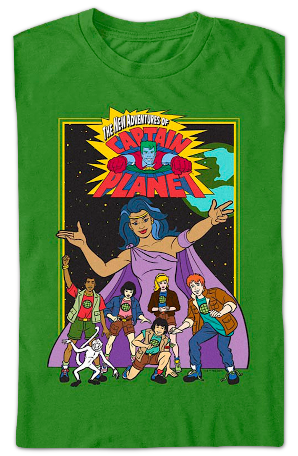 The New Adventures Of Captain Planet T-Shirt product image 2