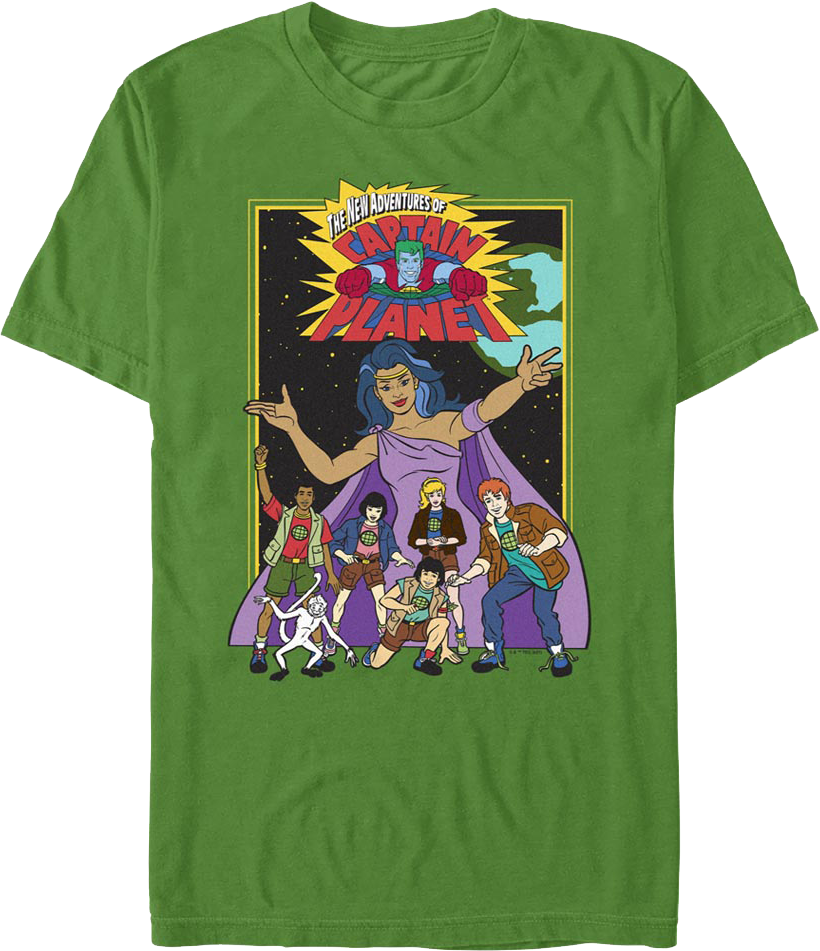 The New Adventures Of Captain Planet T-Shirt product image 1