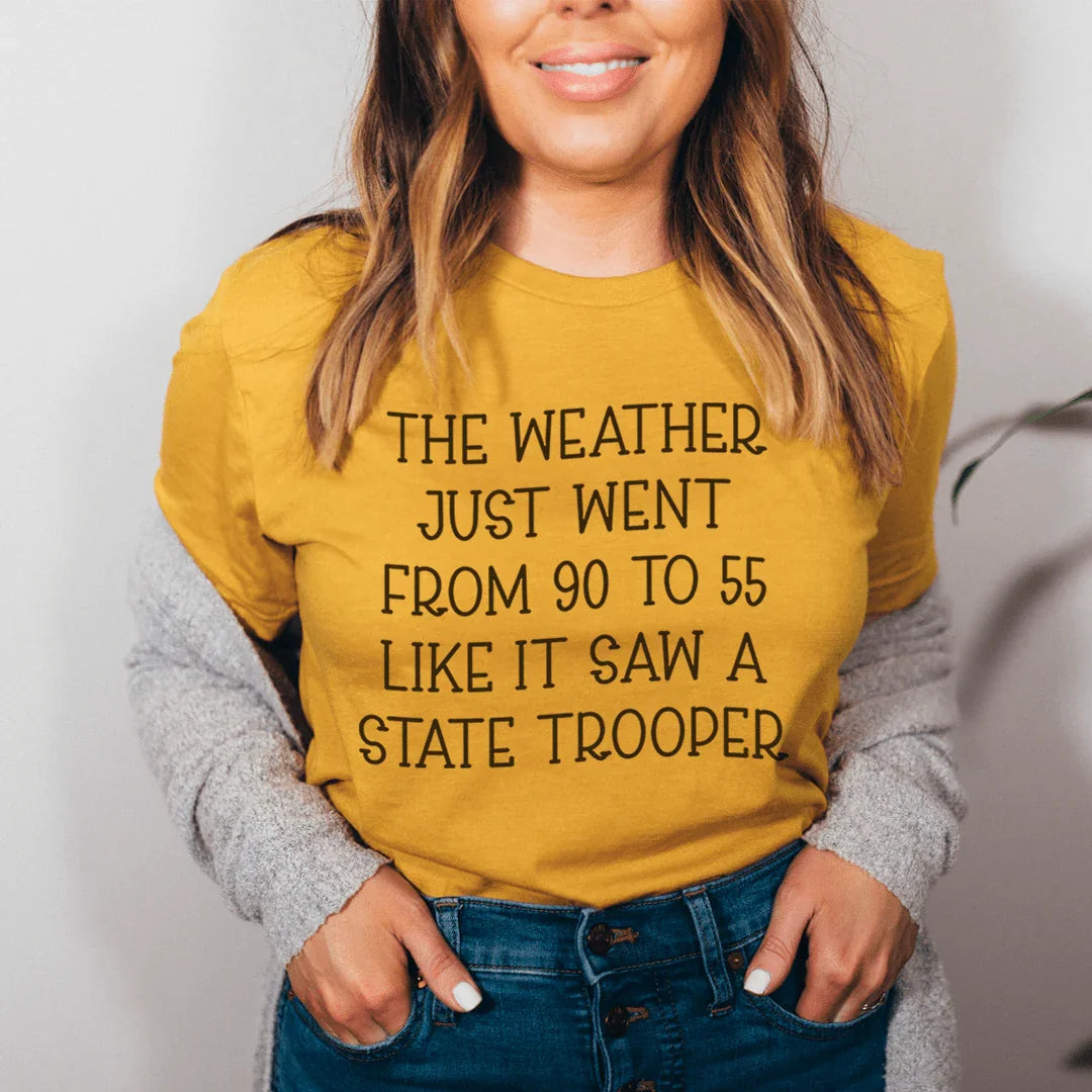 The Weather Just Went From 90 to 55 Tee product image 3