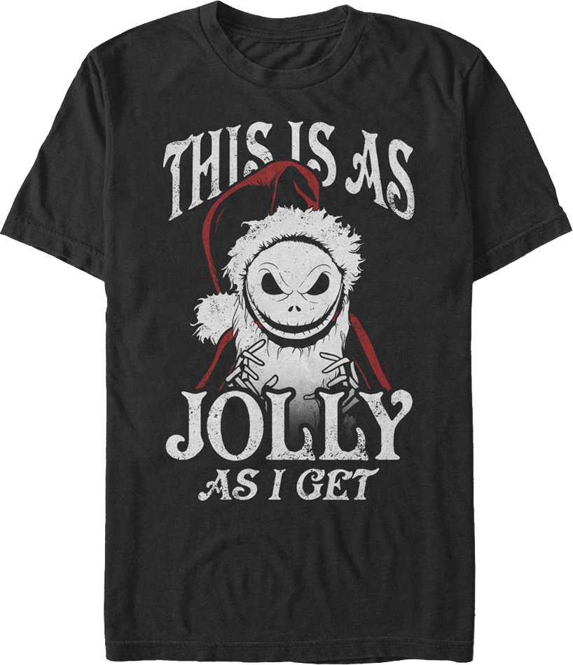 This Is As Jolly As I Get Nightmare Before Christmas T-Shirt product image 1