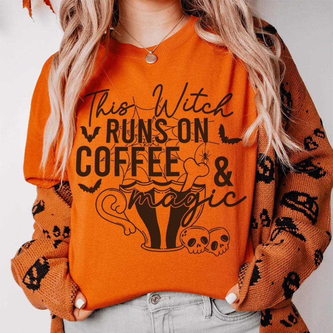 This Witch Runs On Coffee & Magic Tee product image 1