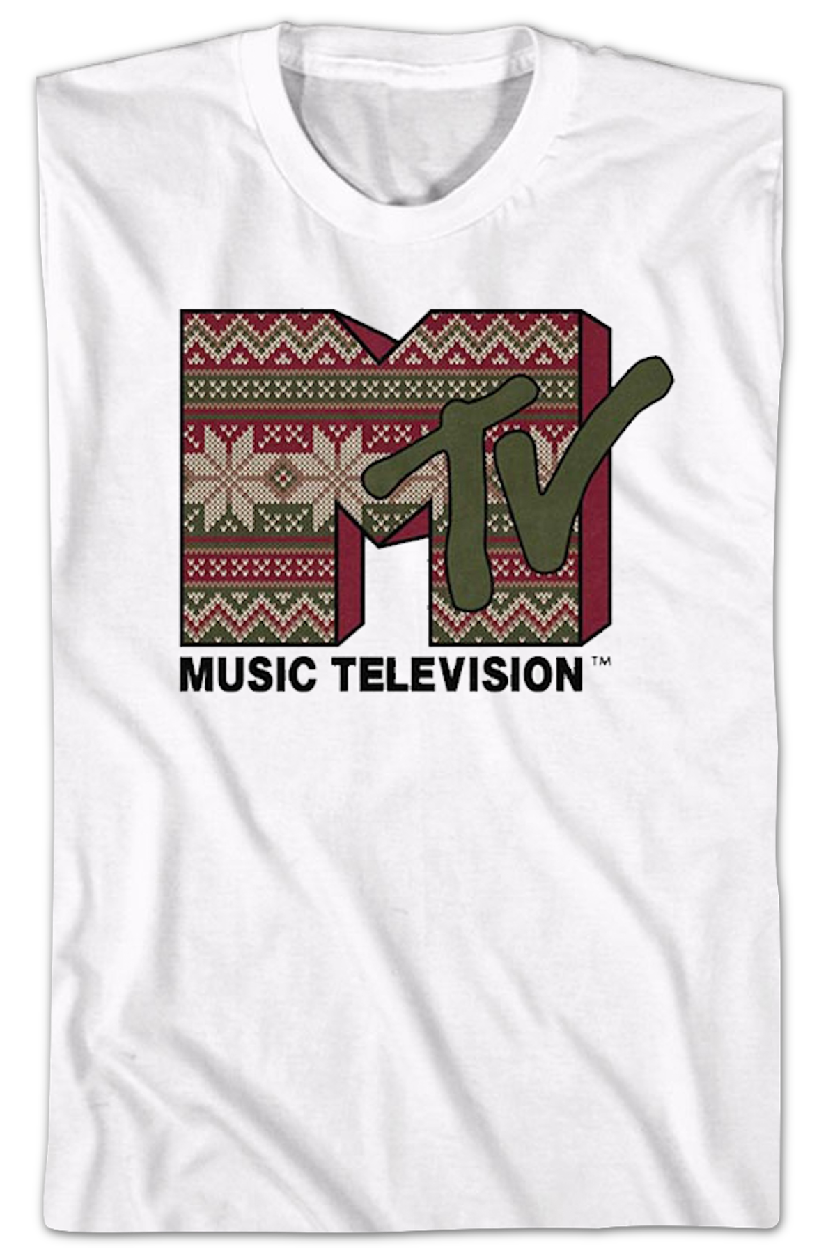 Ugly Christmas Sweater Logo MTV Shirt product image 2