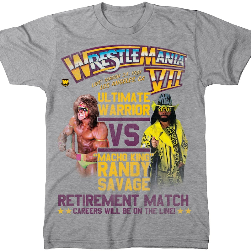 Ultimate Warrior vs Randy Savage WrestleMania VII T-Shirt product image 1