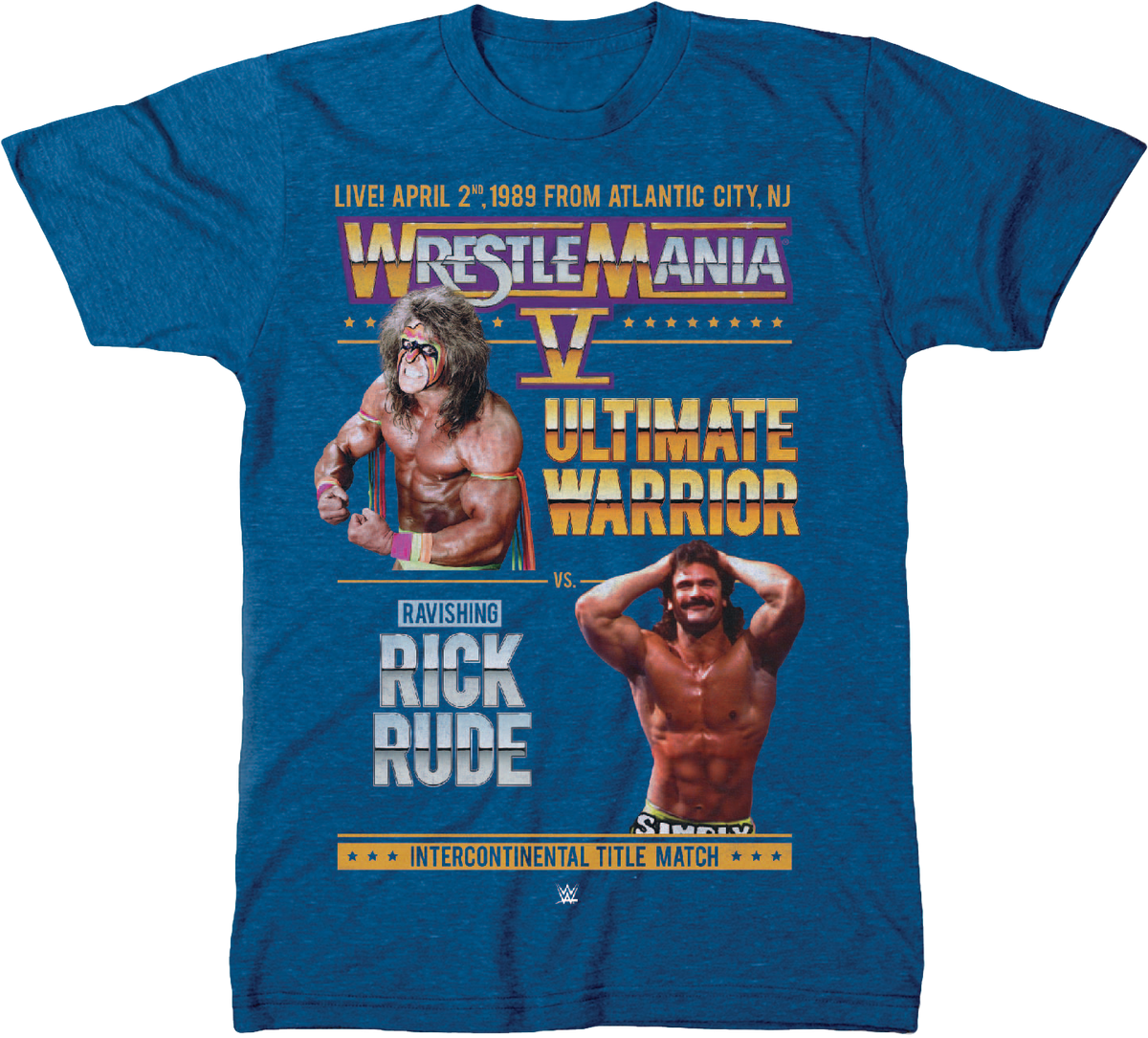 Ultimate Warrior vs Rick Rude WrestleMania V T-Shirt product image 2
