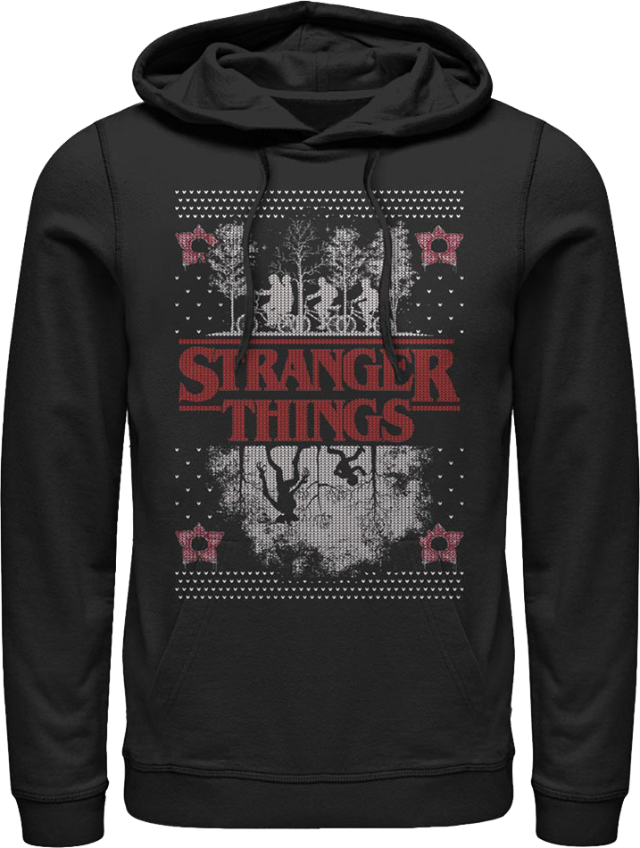 Upside Down Faux Ugly Christmas Sweater Stranger Things product image 1