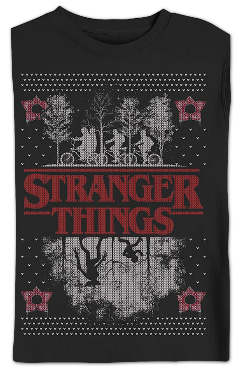 Upside Down Faux Ugly Christmas Sweater Stranger Things product image 2