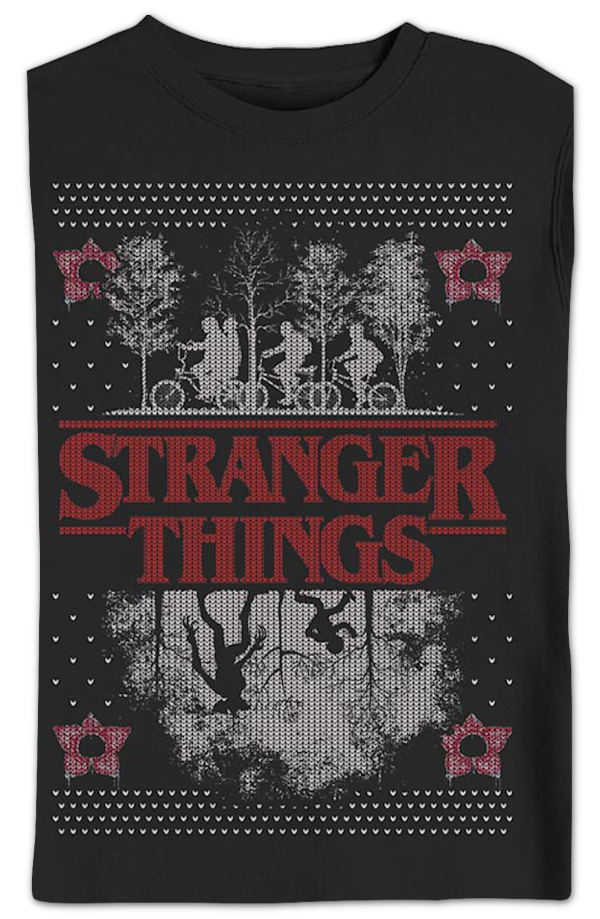 Upside Down Faux Ugly Christmas Sweater Stranger Things product image 2