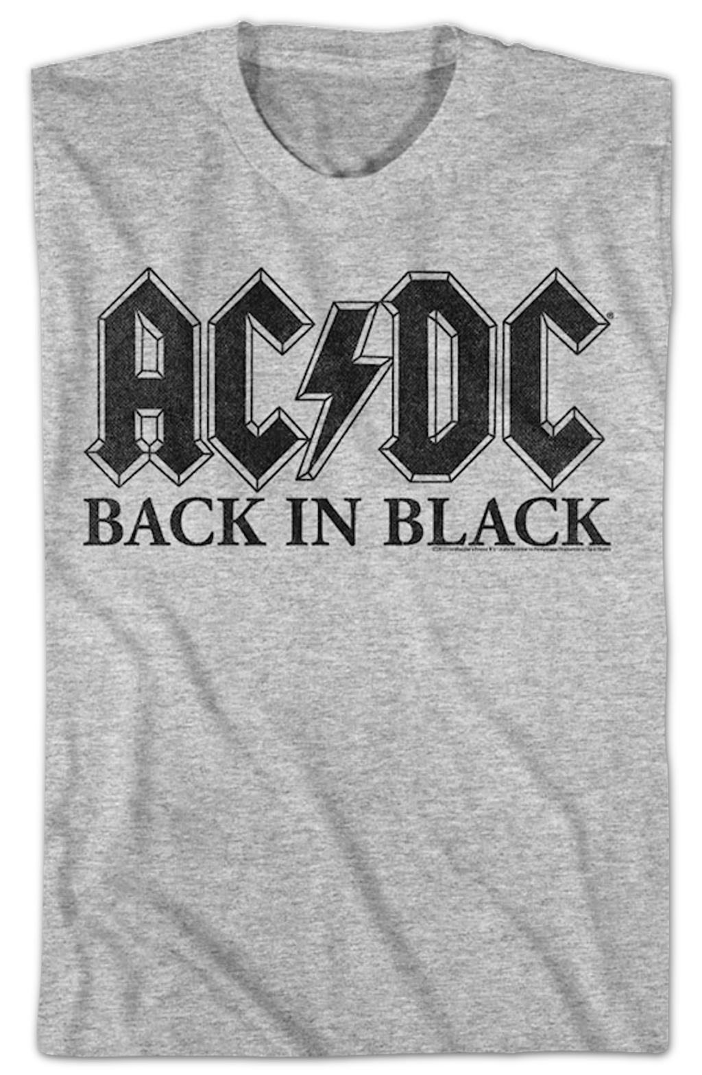 Vintage Back In Black ACDC Shirt product image 2