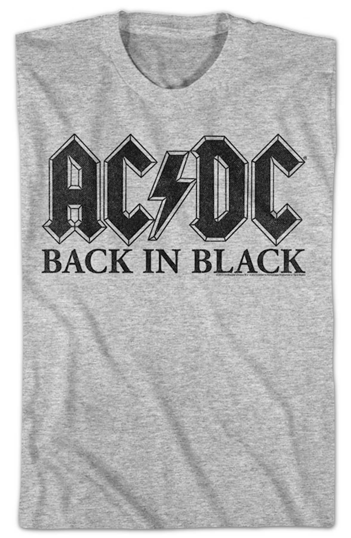 Vintage Back In Black ACDC Shirt product image 2