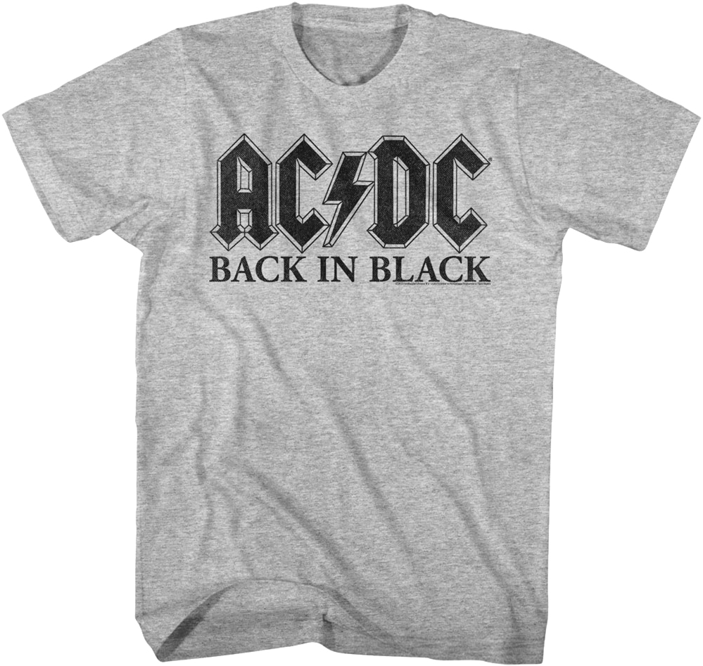 Vintage Back In Black ACDC Shirt product image 1