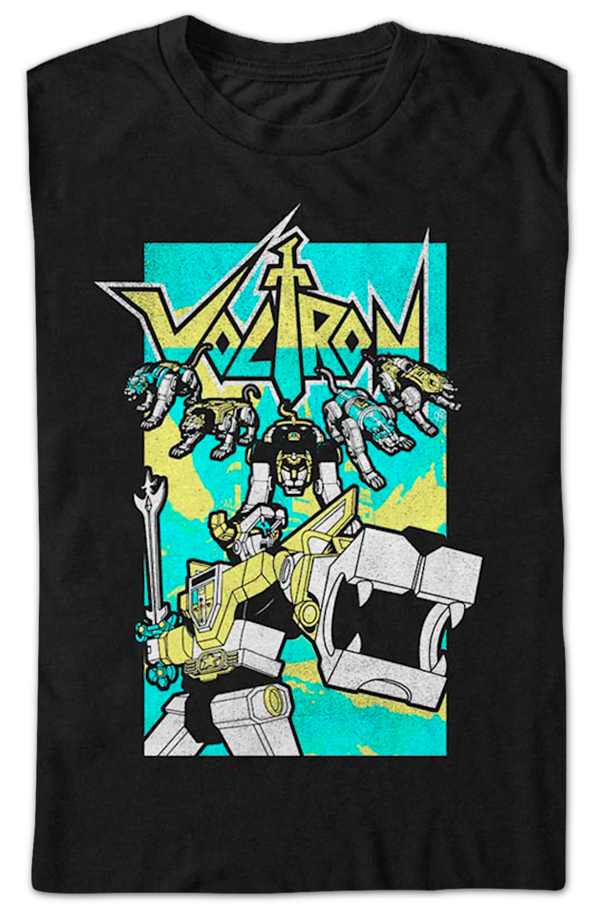 Vintage Lions & Robot Voltron T-Shirt product image 2