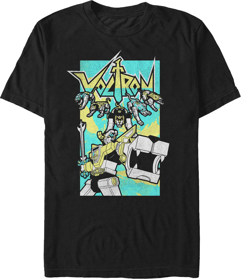 Vintage Lions & Robot Voltron T-Shirt product image 1