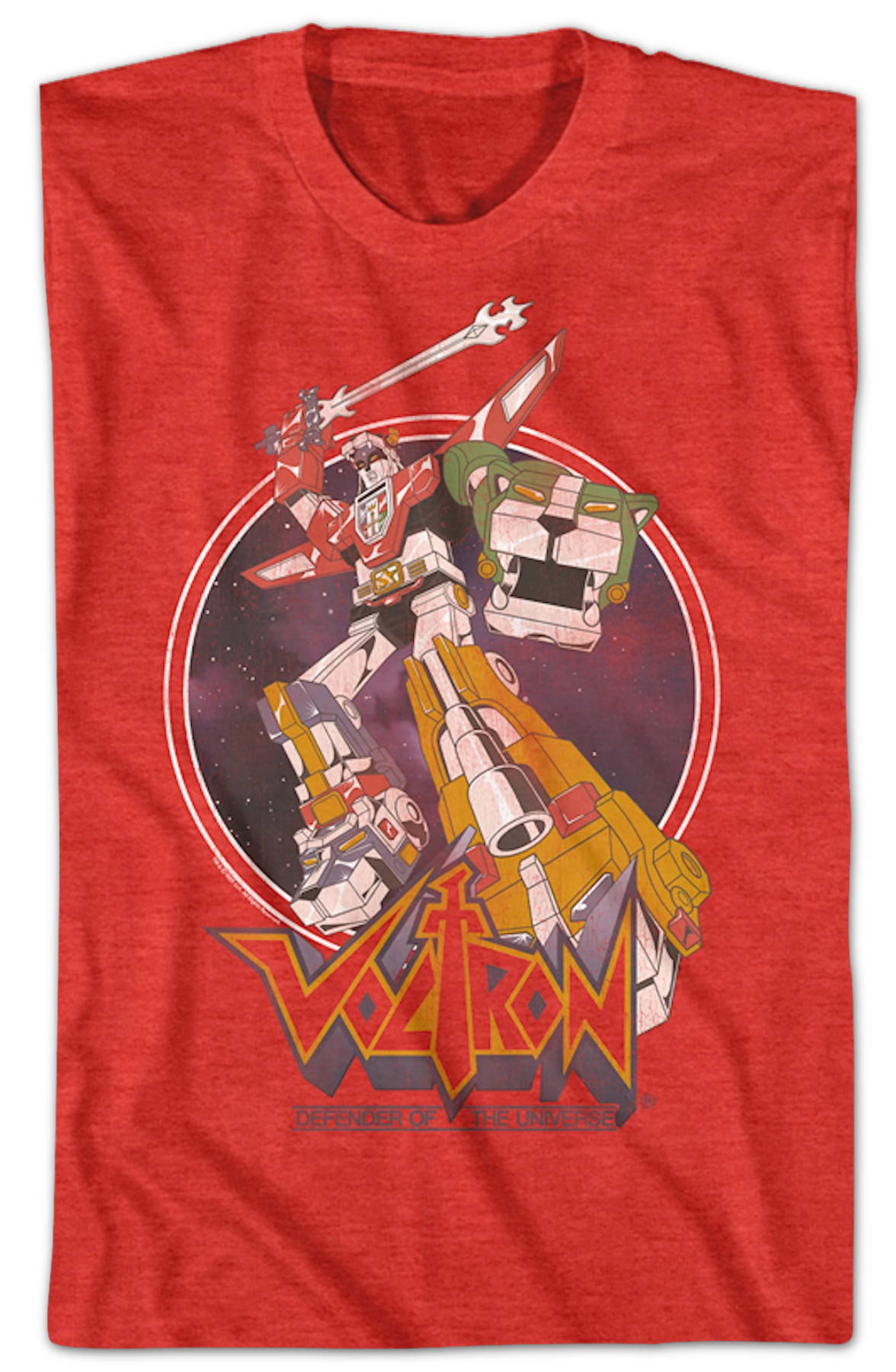 Vintage Space Circle Voltron T-Shirt product image 2