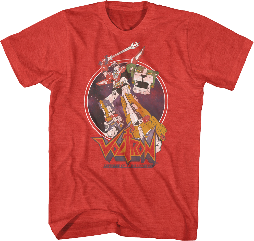 Vintage Space Circle Voltron T-Shirt product image 1