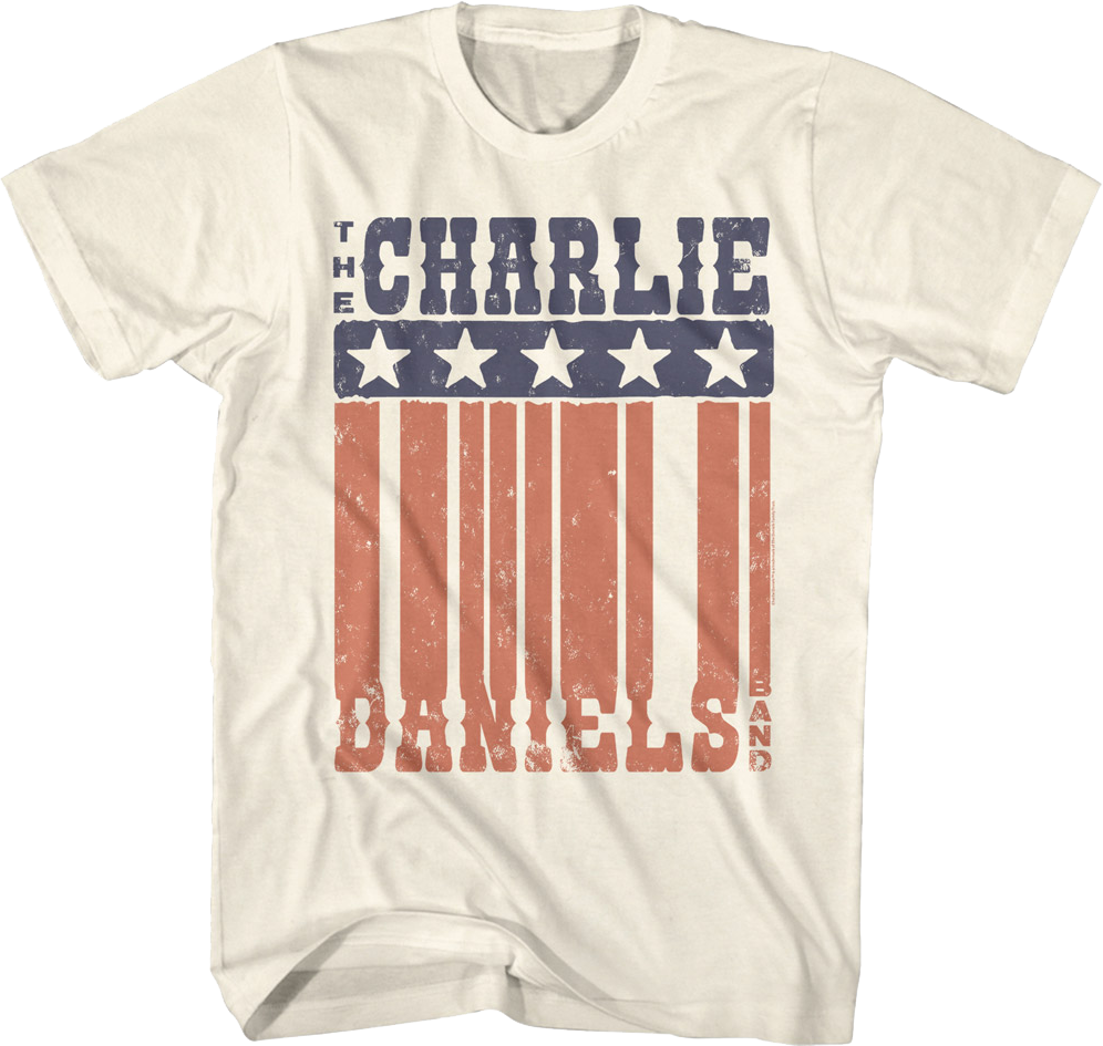 Vintage Stars And Stripes Charlie Daniels Band T-Shirt product image 1
