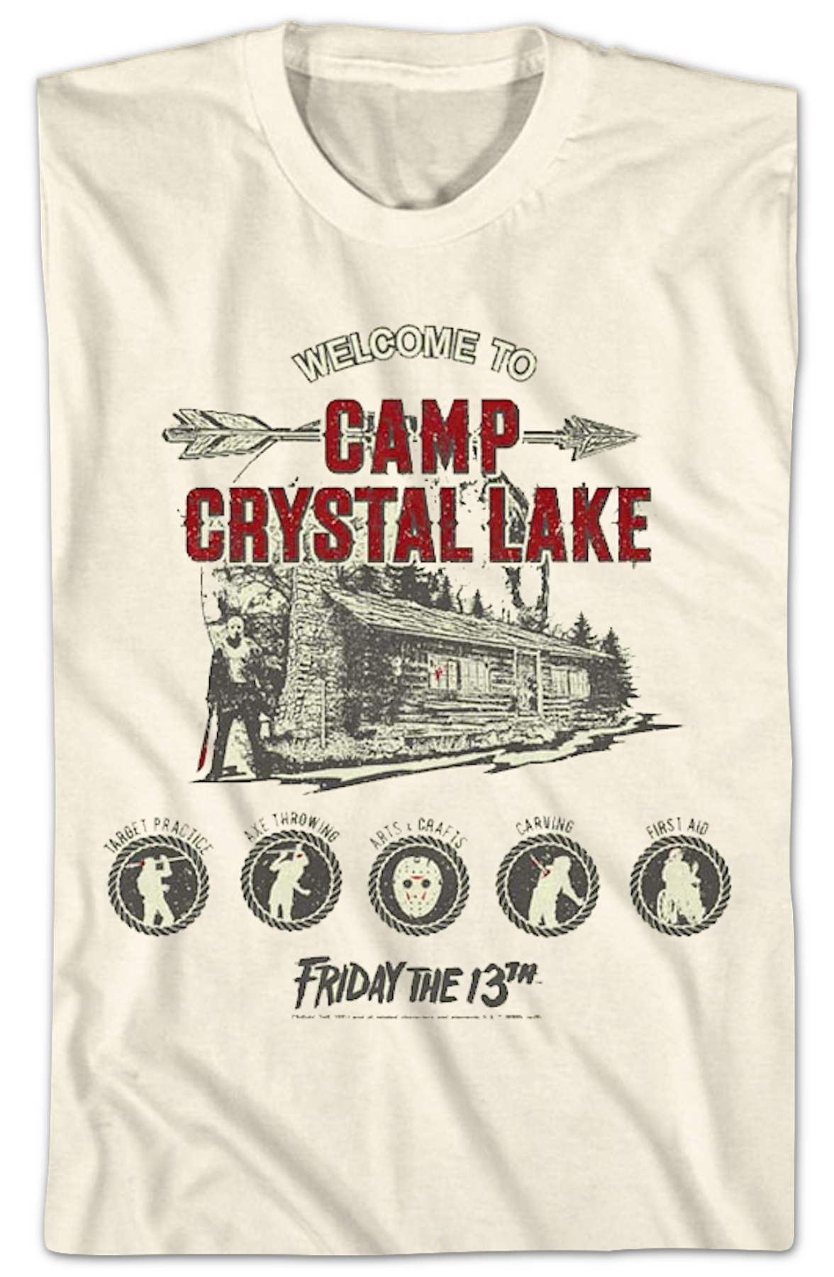 Welcome to Camp Crystal Lake Friday the 13th T-Shirt product image 2
