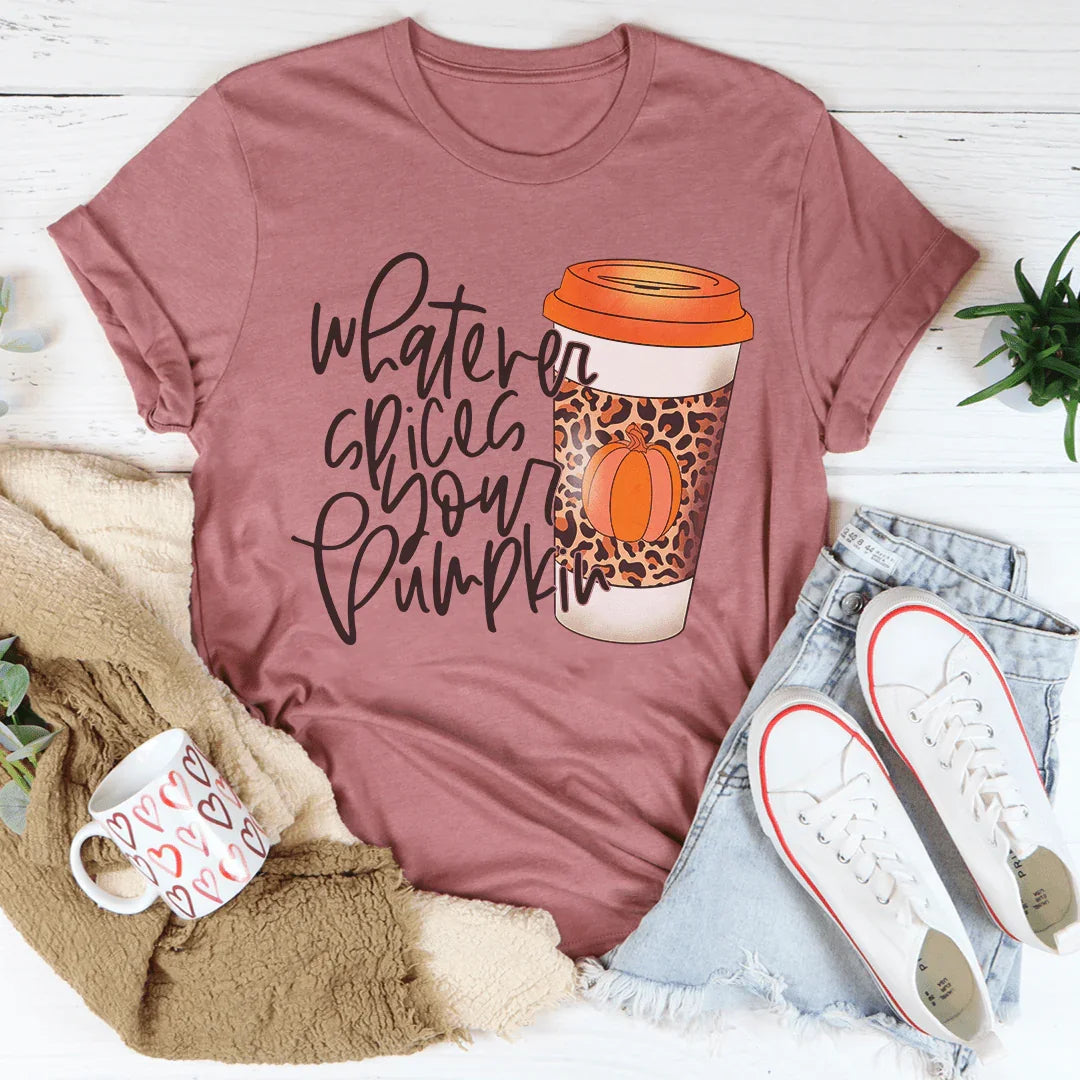 Whatever Spices Your Pumpkin Coffee Tee product image 3