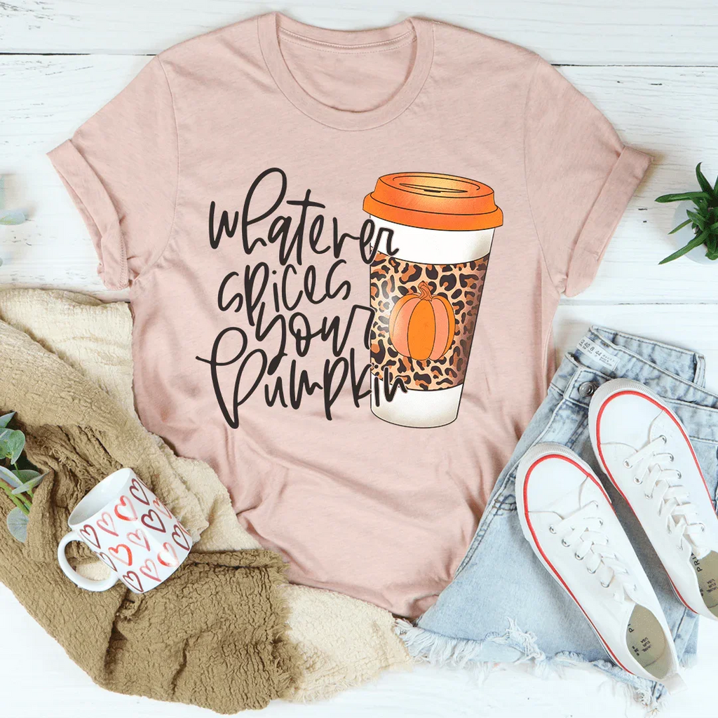 Whatever Spices Your Pumpkin Coffee Tee product image 1