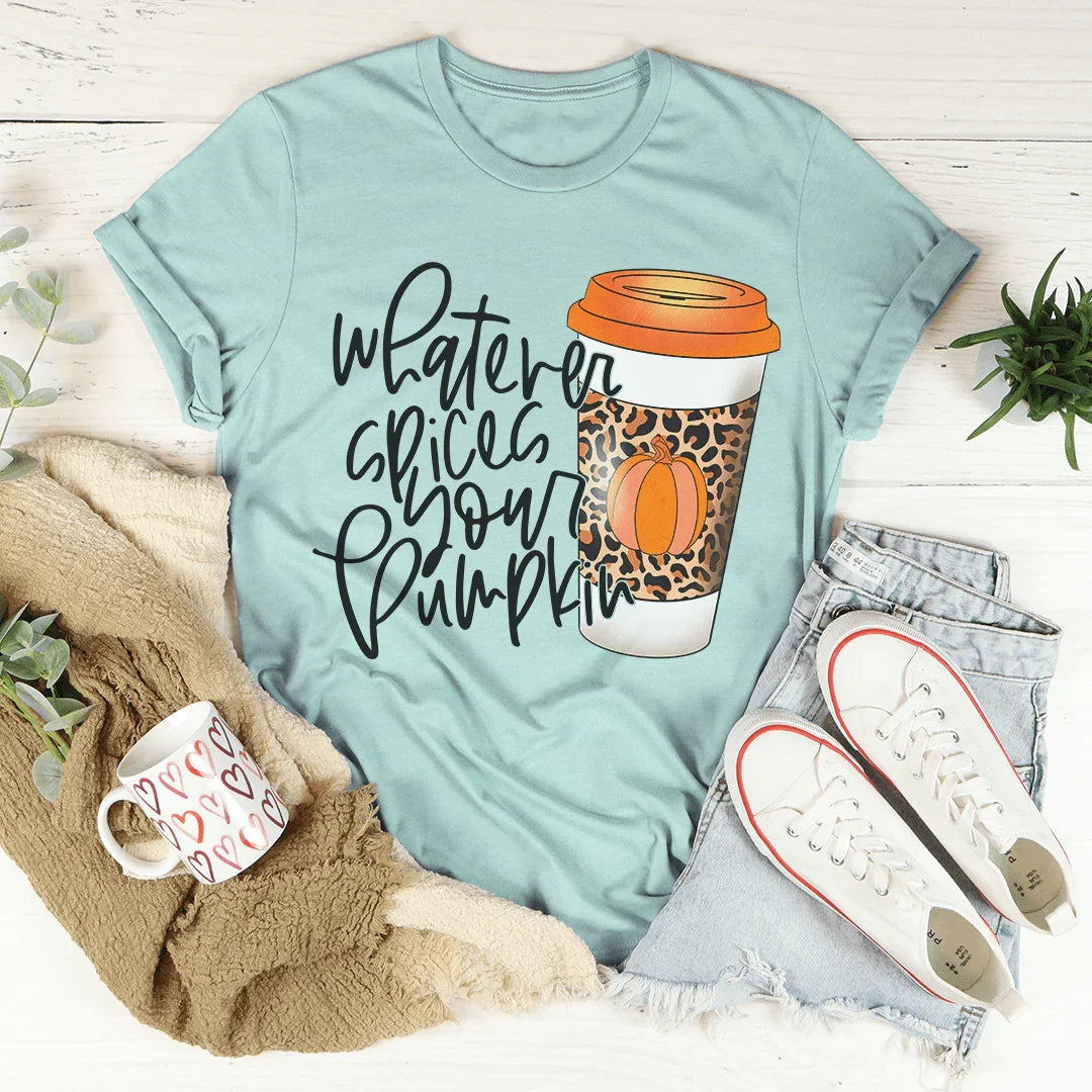 Whatever Spices Your Pumpkin Coffee Tee product image 2