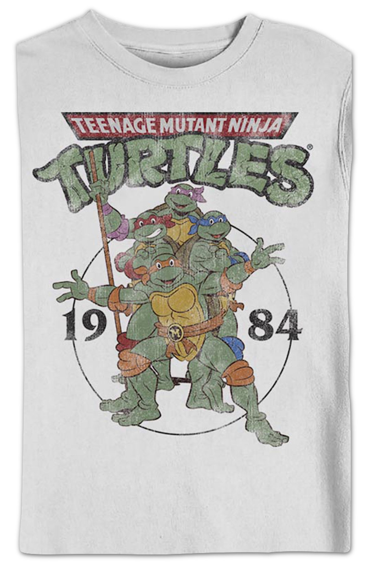 White 1984 Teenage Mutant Ninja Turtles Sweatshirt product image 2