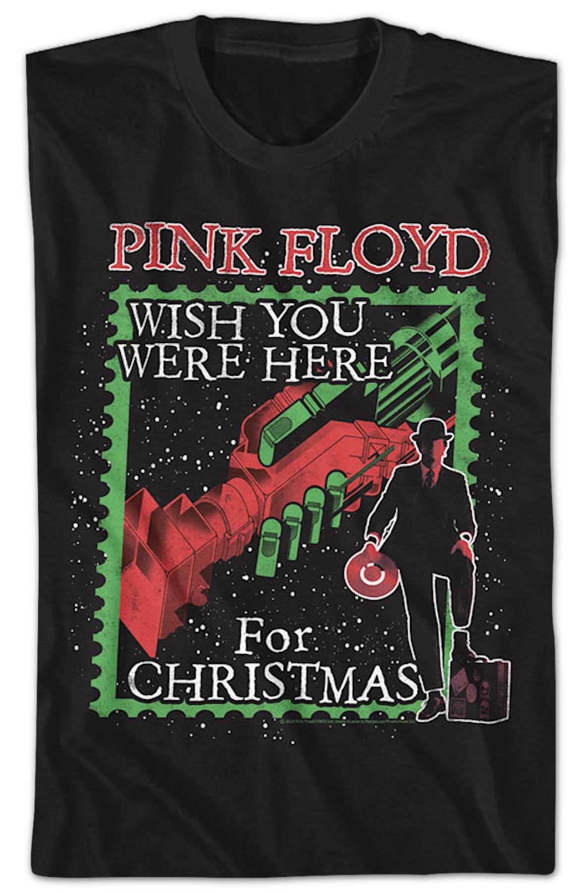 Wish You Were Here For Christmas Pink Floyd T-Shirt product image 2