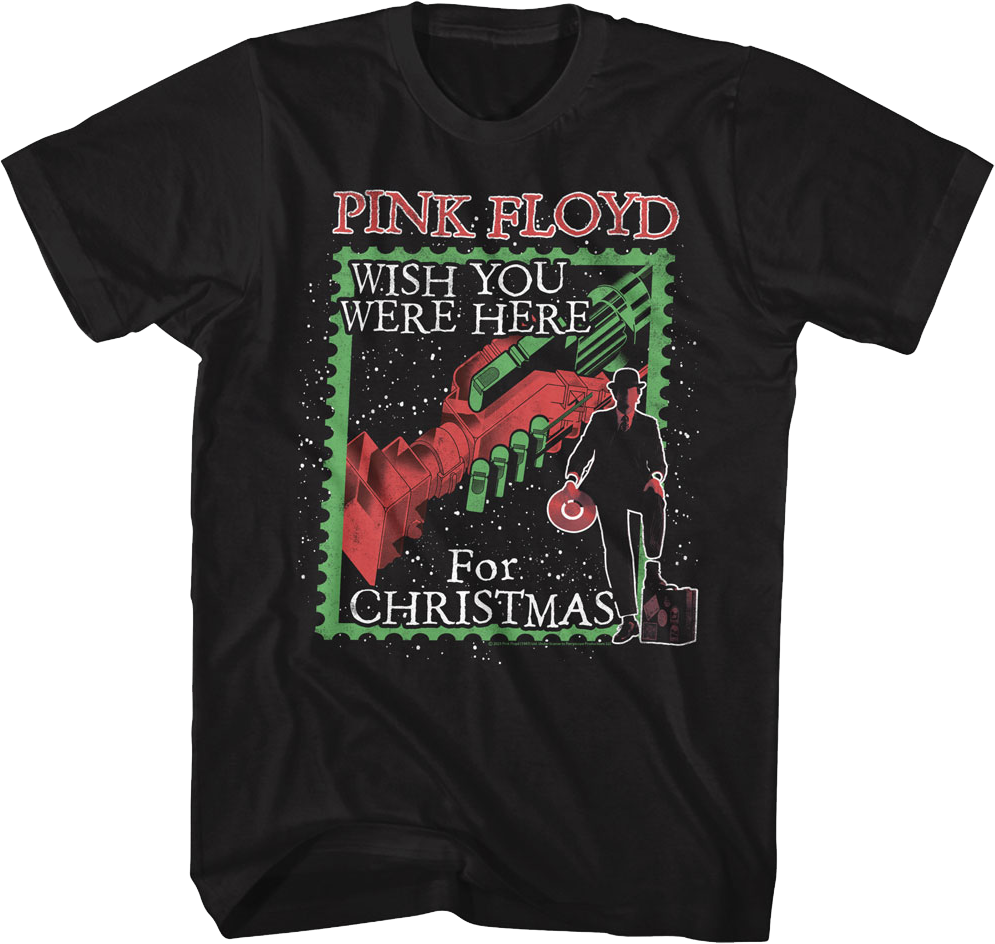 Wish You Were Here For Christmas Pink Floyd T-Shirt product image 1