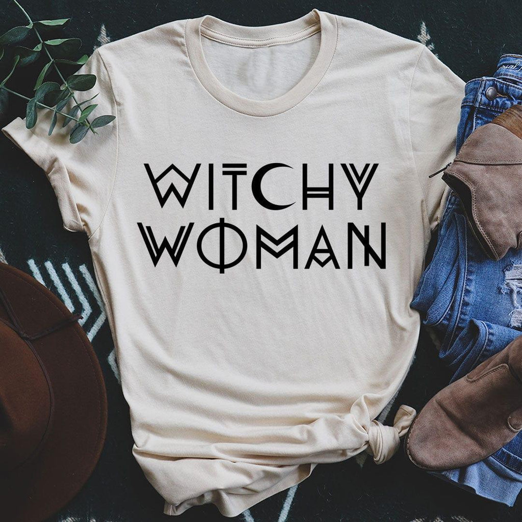 Boho Celestial Moon Crewneck Tee – "Witchy Woman" product image 4