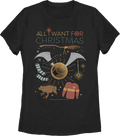Womens All I Want For Christmas Harry Potter Shirt product image 1