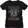 Womens Better Watch Out Faux Ugly Christmas Sweater product image 1