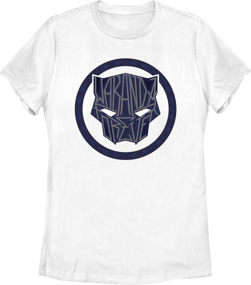 Womens Black Panther Wakanda Forever Text Marvel Comics product image 1