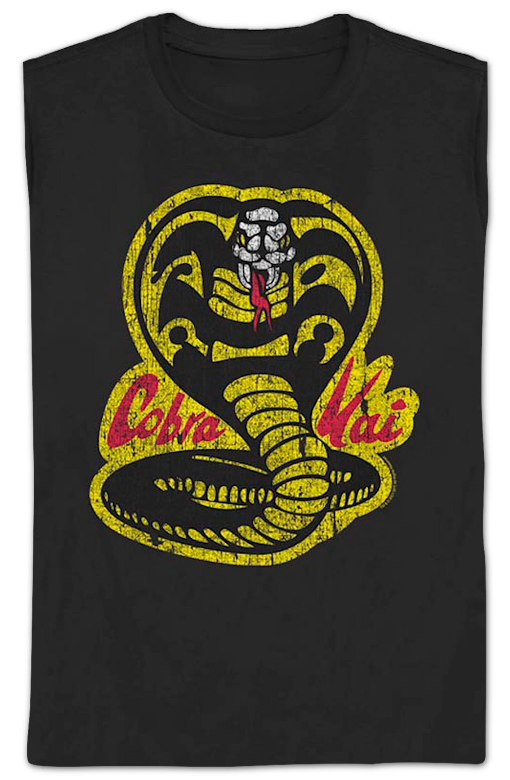 Womens Distressed Logo Cobra Kai Shirt product image 2