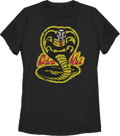 Womens Distressed Logo Cobra Kai Shirt product image 1
