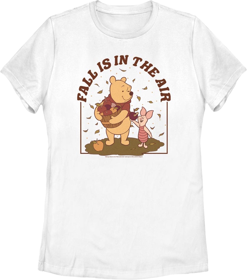 Womens Fall Is In The Air Winnie Pooh Shirt product image 1