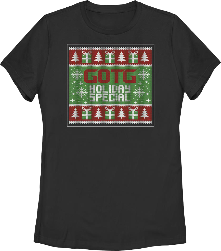 Womens GOTG Holiday Special Faux Ugly Sweater Marvel Comics product image 1