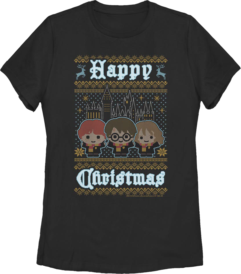 Womens Happy Christmas Harry Potter Shirt product image 1