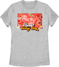Womens Happy Turkey Day Collage Friends Shirt product image 1