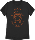 Womens Happy Turkey Day Friends Shirt product image 1