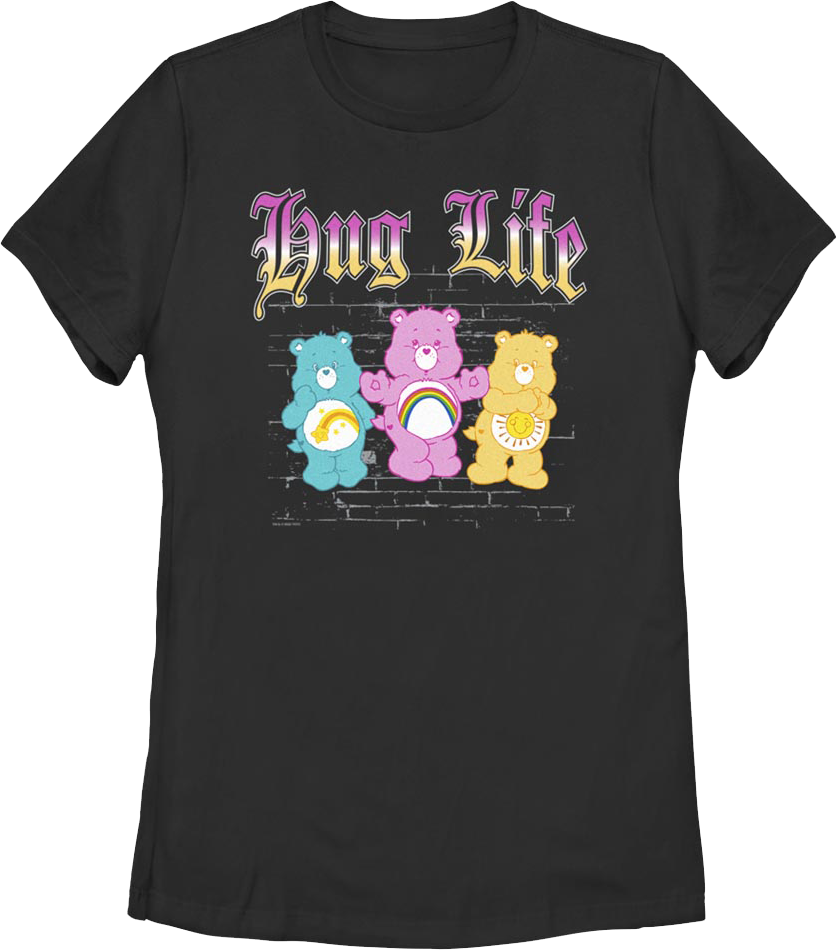 Womens Hug Life Care Bears Shirt product image 1