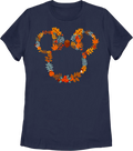 Womens Mickey Mouse Fall Wreath Shirt product image 1