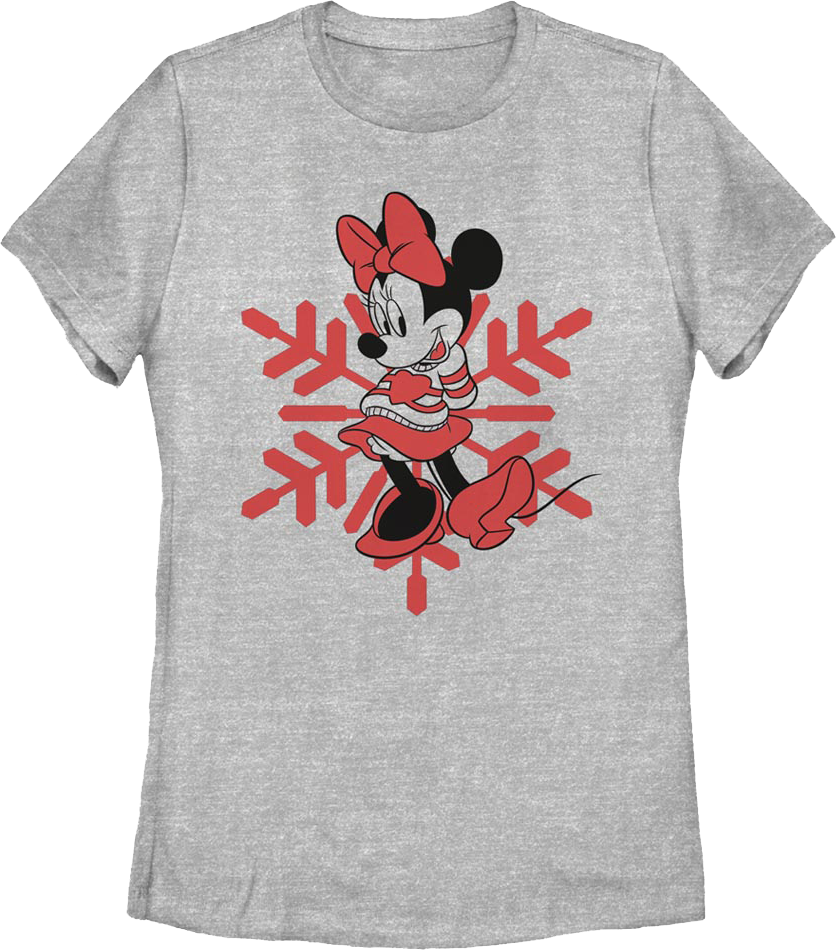 Womens Minnie Mouse Snowflake Shirt product image 1