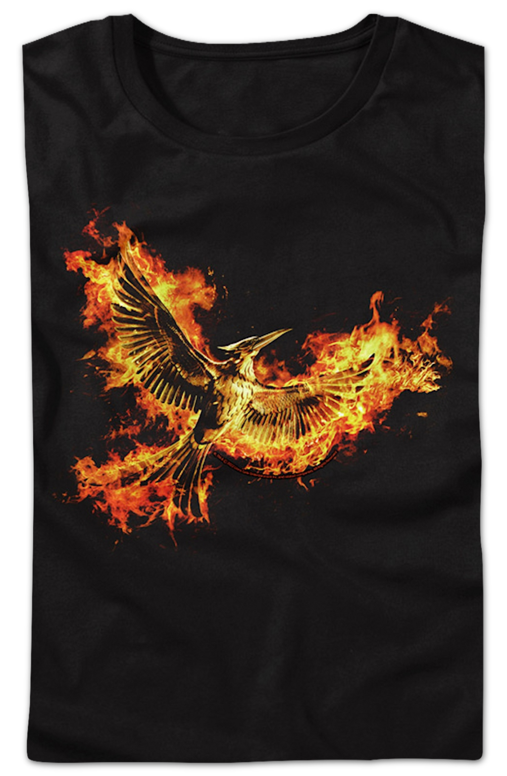 Womens Mockingjay Fire Flight Hunger Games Shirt product image 2