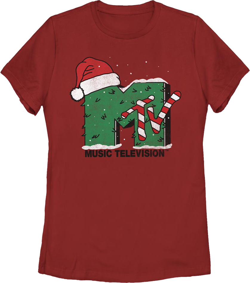 Womens MTV Christmas Shirt product image 1